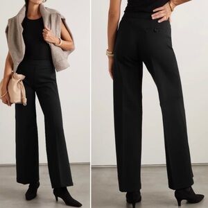 SPANX The Perfect Wide Leg Pull On Stretch PANTS Black Ponte 20385Q Small Petite